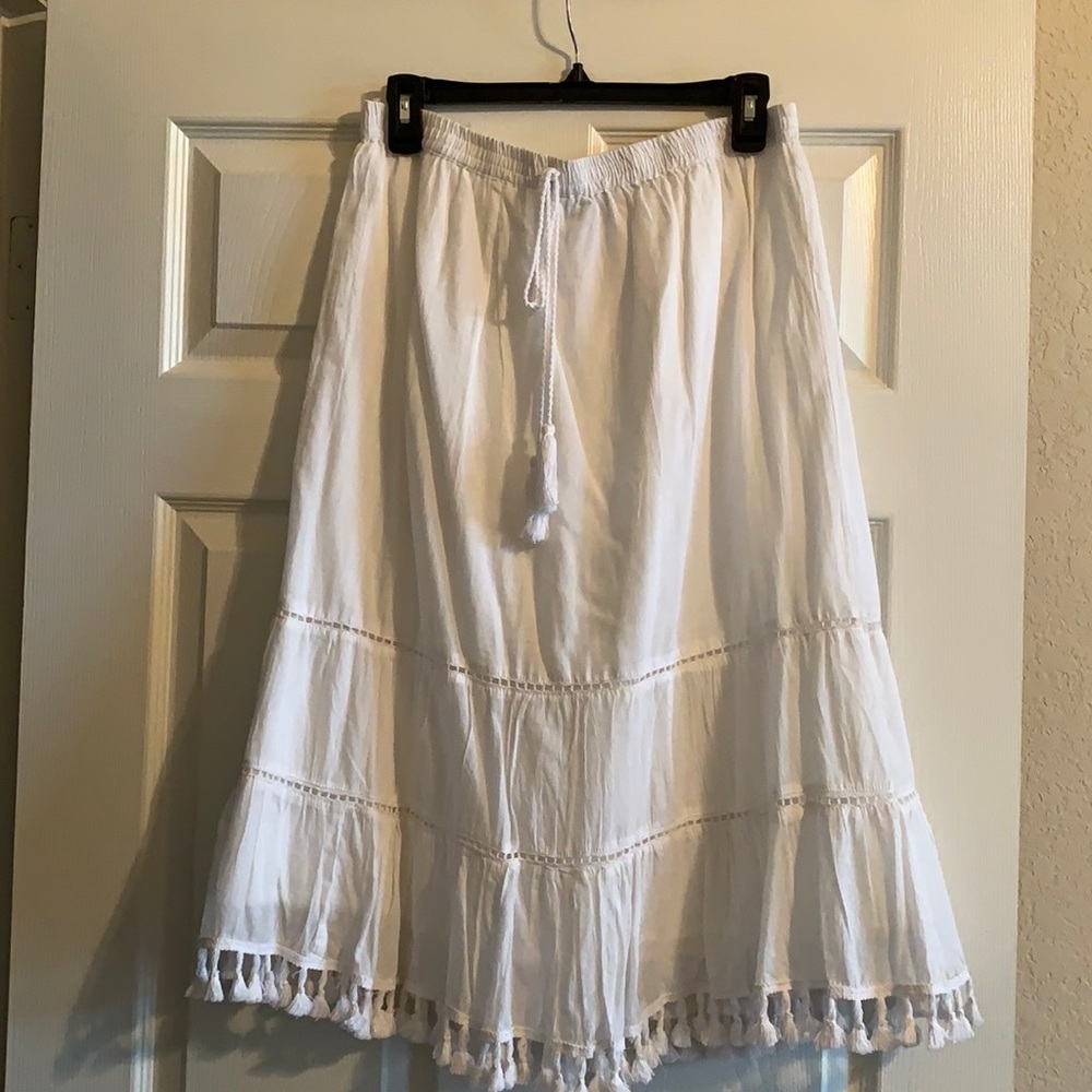 Summertime white skirt